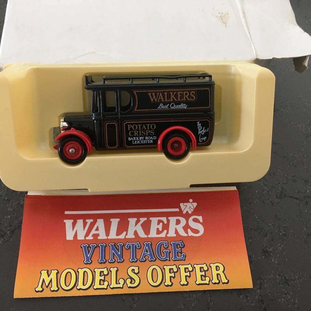 3 x Lledo dinky Van collection. Walkers Vintage. New. Still Boxed.