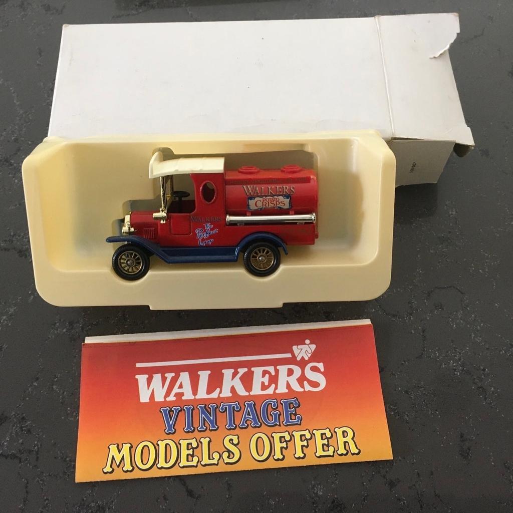 3 x Lledo dinky Van collection. Walkers Vintage. New. Still Boxed.