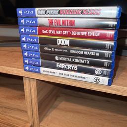 Verkaufe diverse PS4 Spiele, alle in absolut hochwertigem Zustand und keinerlei Schäden durch Lagerung im Schrank.

Preis pro Spiel auf Anfrage bzw. Angebot.