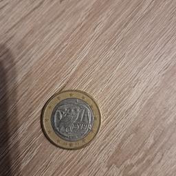 Verkaufe eine ein Euro Münze Eule Fehlprägung