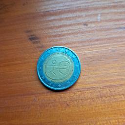 Verkaufe eine zwei Euro Münze Strichmännchen Fehlprägung