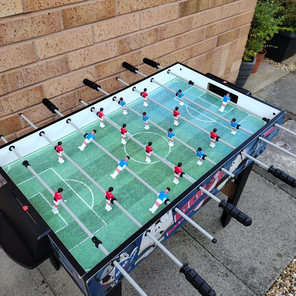 4 in one game's table, football, table tennis, hockey,and pool , football table a bit faded due to being in conservatory,pick up and cash only