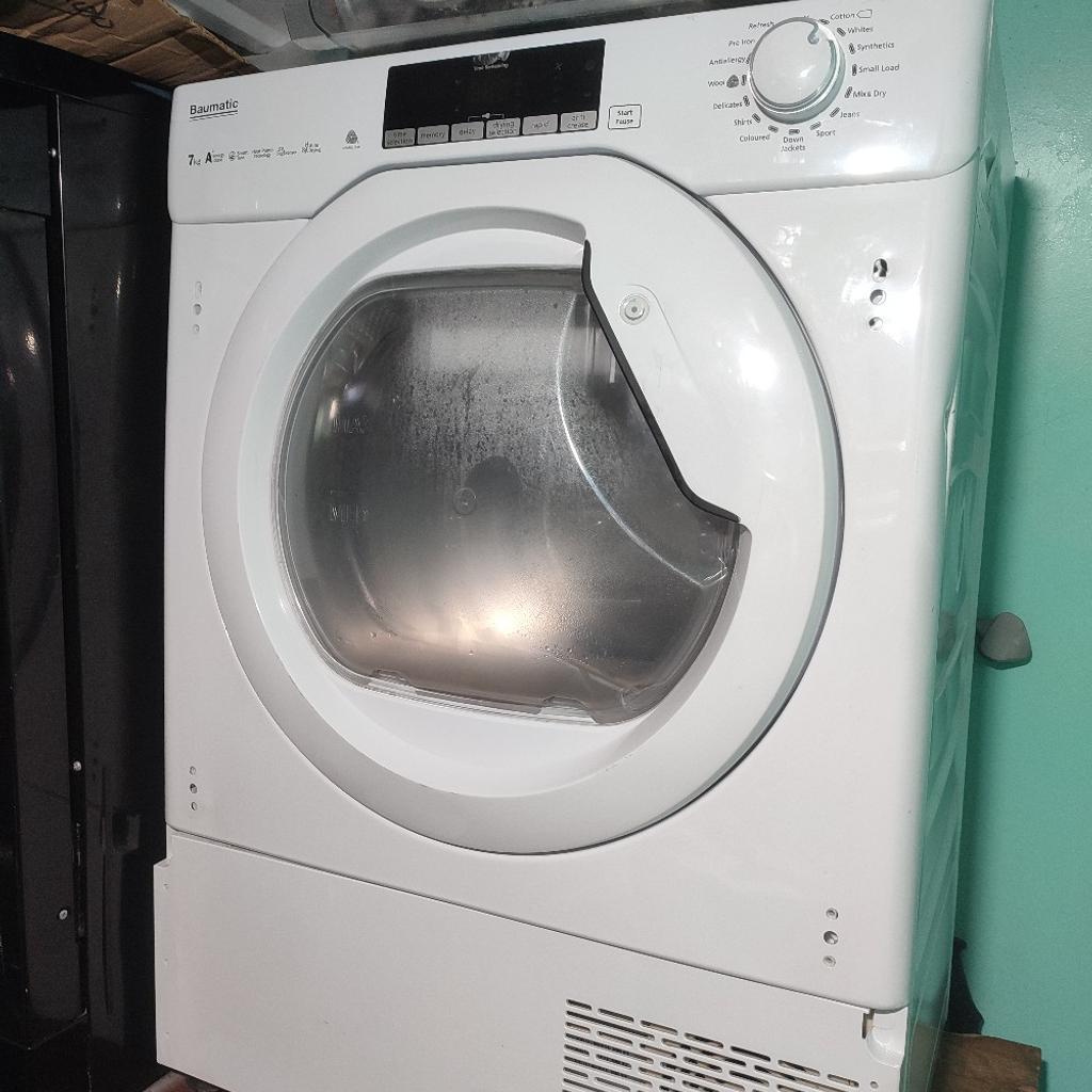 **SALE TODAY** Baumatic 7kg A+ energy heat pump integrated tumble dryer RRP £449, WE SELL £190!

Fully working - provided with 2 month warranty

Local same day delivery available

The tumble dryer is in very good condition

contact no: 07448034477

We also sell many more appliances, please feel free to view in our showroom.

SJ APPLIANCES LTD

368 Bordesley Green
B9 5ND
Birmingham

Mon-Sat: 10am - 6pm
Sun: 11am - 2pm

Thank you 👍
