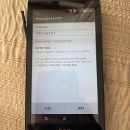 Htc desire hardly used phone and storage is good . Comes without charger