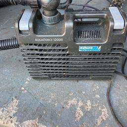 Hozelock Aquaforce 12000 pump, used but no longer required. Collection only. re-advertised due to non contact/collection.