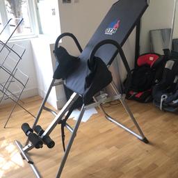 Inversion table no longer needed, good for decompression of the spine