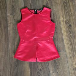 Stunning intense red top blouse from Zara in size S. Hardly used