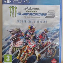 Monster energy supercross 3 PS4, used very little,like new.