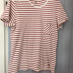 Men's Adidas Neo t shirt
Red and white striped
Size large