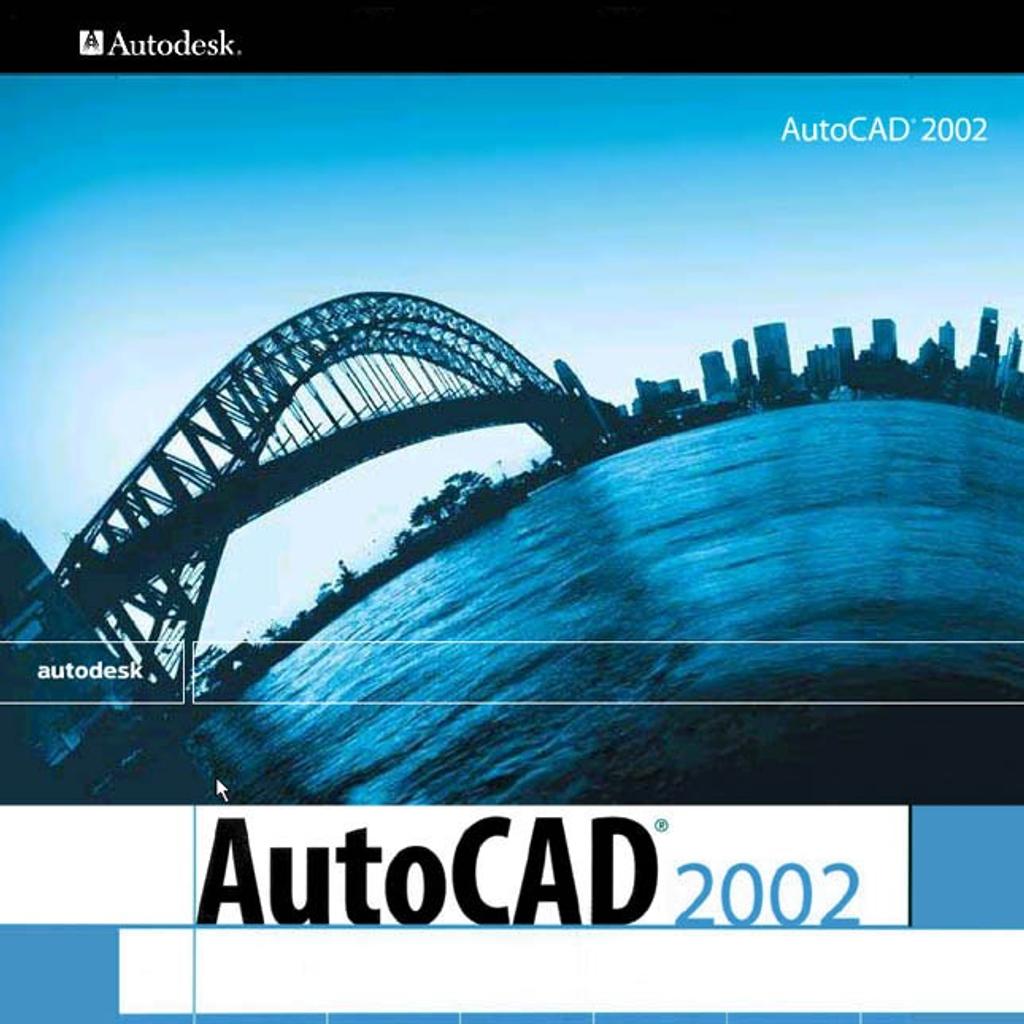 Autodesk AutoCAD 2002 2D/3D English. Digital shipment with serial number
