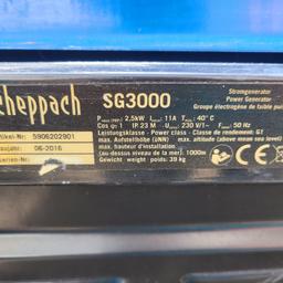 Verkaufe hier einen funktionierenden stromagregator der Marke Scheppach.
Dieser Stromgenerator ist funktionstüchtig, bei Besichtigungen gerne mal testen.
Die Daten, siehe bild