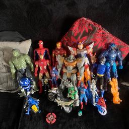 Assortment of action figures, masks and guns any questions please feel free to msg me, sensible offers