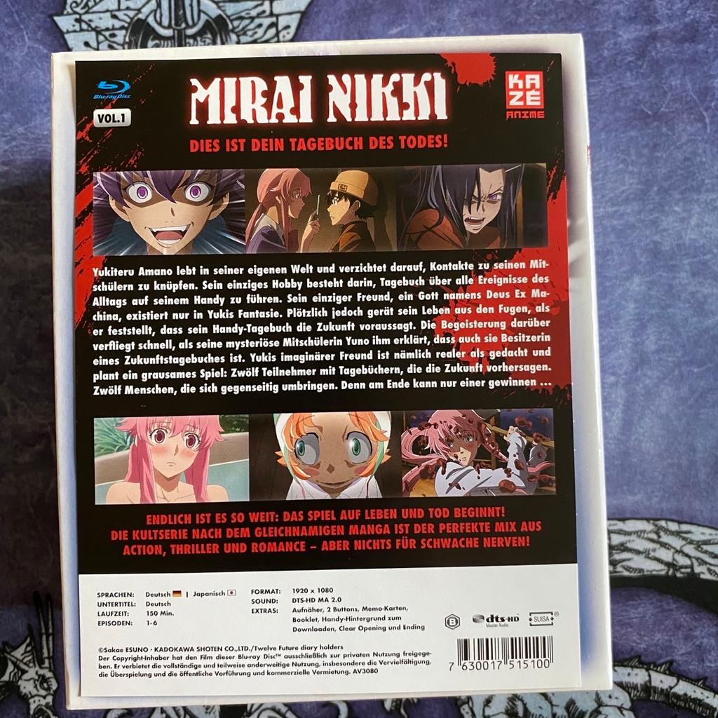 Hallo alle zusammen, verkaufe wieder ein Teil meiner Anime Sammlung.
Es handelt sich hier um denn Anime

Mirai Nikki (Blue-Ray) Vol. 1 inklusive Schuber
Preise wie immer VB, Bilder auf Anfrage immer gerne, Zustand wie neu, wurde nicht mal angeschaut, Versicherter Versand ist inklusive, Zahlung via Paypal möglich, wünsche allen noch einen schönen Tag, Mfg Sascha