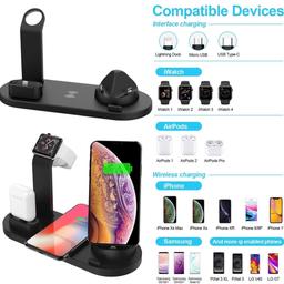 4-in-1 charging dock
Charge your Mobile, Watch, AirPods or Android devices easily and safely on the charging dock
Brand new 
Pick up or delivery available.