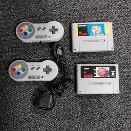 Super Nintendo x2 controls 2x games Animaniacs Super Nintendo Snes PAL Cartridge SNSP-ANCP-EUR Game

And
super Nintendo nba jam SNSP-8N-UKV

Collection from Wolverhampton or delivery can be arranged for petrol cost