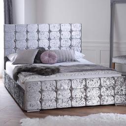 Order call on 07980 965091

Silver Velvet Double bed frame with padded spring mattress £199.99

Solid base
Silver finish with cube design buttoned headboard
Brand new box sealed

Deliver local areas only on

Deliver my only leeds, bradford, Halifax, Wakefield Hudds.

Collection from Wf13 or opt for delivery

No offers