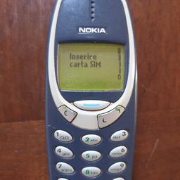 Telefonino Nokia Vintage
Modello Nokia 3310
In Ottimo stato
Funzionante, Con
Caricatore Nokia,
e Batteria.
Per Qualsiasi Informazione
Info: 351 7092550
Info: 388 3667747
Per Spedizione 8€ in Più
