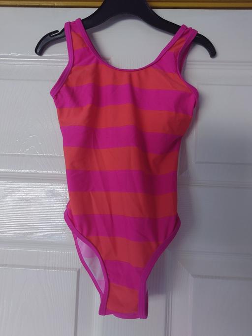 Buy & Sell Leicestershire Charnwood - Photos for Girls stripey swimming costume size 6-7 years