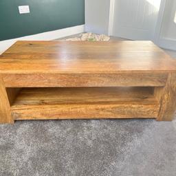 Oak Furniture Land -
Made from Solid Mango Hardwood

Dimensions: H:36.0 x W:110.0 x D:60.0 cm

Colour: Light Wood

Great Condition, Collection Only.