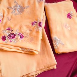 I am selling 3pieces suite of chiffons with very beautiful embroidery . Only collection please .