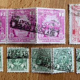 9 Myanmar (Burma) postal stamps from the 1940-50s.

I have a vast collection of stamps from 1930+, all the countries of the world (the last 5 photos) + UK + USA + Japan + Ireland + Peru + Argentina. Please let me know if you are interested.