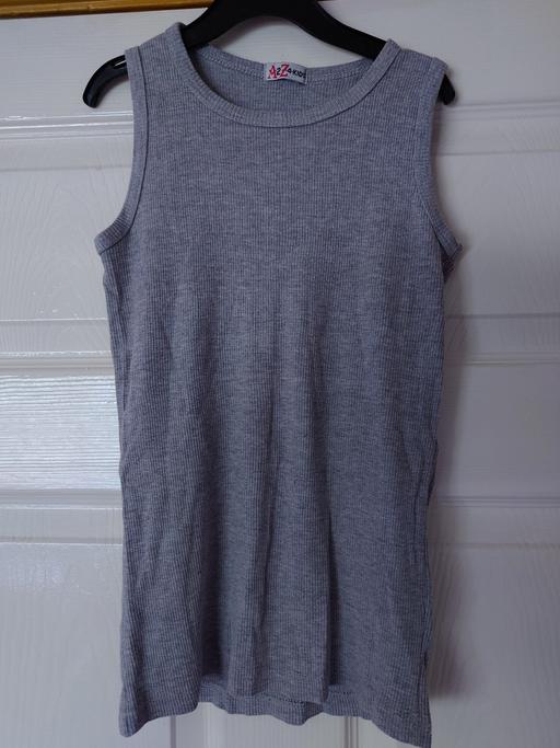 Buy & Sell Leicestershire Charnwood - Photos for Girls grey vest top size 9/10 years