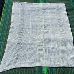 Mothercare classic cot blanket.  Cotton
size to follow