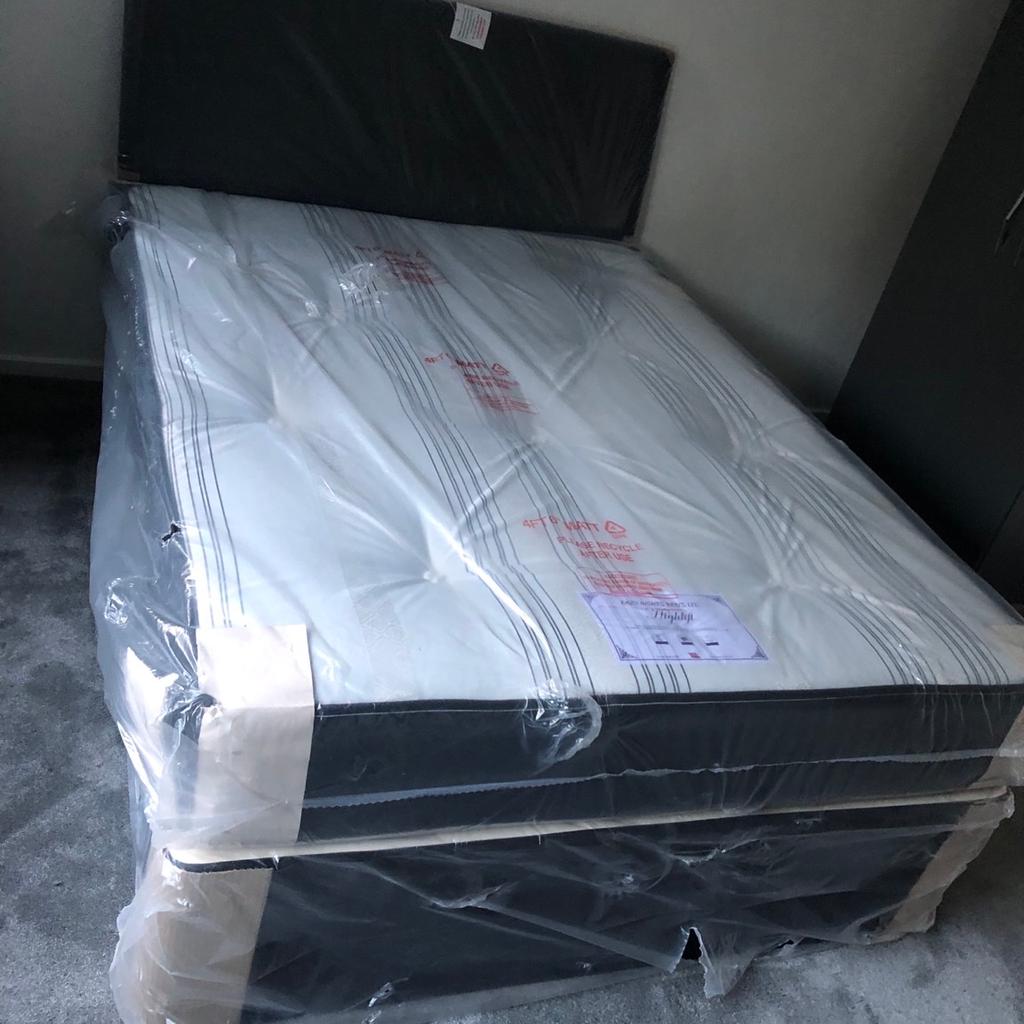 BRAND NEW DOUBLE BED WITH MATTRESS INCLUDED!🔥
•8 INCH ORTHOPAEDIC SPRING MATTRESS
•HAND TUFTED
•ROD EDGE SUPPORT
•MATCHING BASE(extra strong with added supports)
•WHEELS + ATTACHMENTS INCLUDED
WE DELIVER IN PERSON TO ENSURE A HIGH LEVEL SERVICE!
BED+MATTRESS IS £169 CAN INCLUDE HEADBOARD FOR £25 IF NEEDED👍
FREE BIRMINGHAM DELIVERY!(For other areas please message a postcode before hand)
Call or message on 07902888477