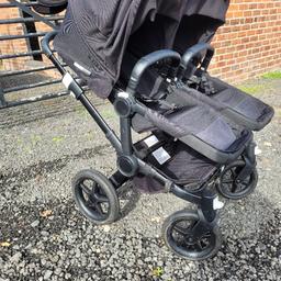 bugaboo donkey 3 with carry cot 
 2 footmuffs and seat liners.
side basket and 2 rain covers. has Carry cot too

few scratches but all cleaned up and ready to go!