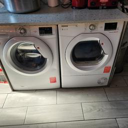 hoover washer 10 kg and hoover dryer 9kg in good working order