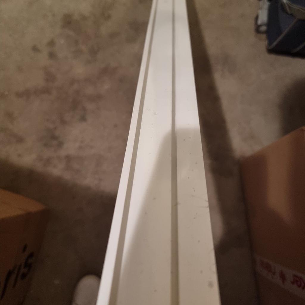 Gardinia Vorhangschiene 2-läufig Slim Line Weiß 150 cm