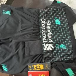 New in packaging Infant Liverpool Football Kit 3rd Shirt, Shorts and socks 2019/20 New Balance (2-3years) Given as a gift but too small. Never opened.
