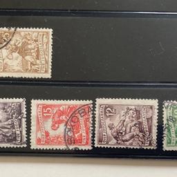 The stamps are very rare and can can be sold separately.

I have a vast collection of stamps from 1930s-1980s. Historic stamps from all over the world. See the list of countries on the last photos (+ UK, USA, Peru, Japan, Ireland, Argentina). Please let me know if you are interested.