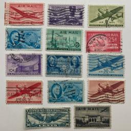 14 U.S.A. Stamps featuring planes, politicians and buildings. Nomination from 3 cents to 30 cents.
I have a vast collection of stamps from 1930s-1970s. Historic stamps from all over the world. See the last four photos but I am unable to show you the whole list due to the limit of five photos on Shpock. Please let me know if you are interested.