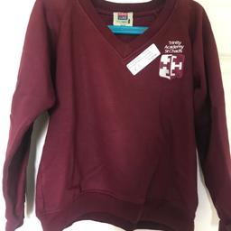 💥💥 OUR PRICE IS JUST £3 💥💥

Preloved school jumper for trinity academy St Chads in brighouse 

Age: 7-8 years
Brand: Other 
Condition: like new hardly used

All our preloved school uniform items have been washed in non bio, laundry cleanser & non bio napisan for peace of mind

Collection is available from the Bradford BD4/BD5 area off rooley lane (we have no shop)

Delivery available for fuel costs

We do post if postage costs are paid For

No Shpock wallet sorry