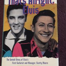EXTREMELY RARE TO FIND
As Elvis fans will know Scotty Moore was Elvis’ guitarist when they started out (as well as his first manager). DJ Fontana was his original drummer through the same period. Elvis stuck with them and played with Elvis as late as the 1968 comeback special.
The book itself is also in AS NEW condition.
Yes you may be able to find something similar for circa £200 but almost certainly not in better condition.
A unique opportunity to own something very rare that you are extremely unlikely to find anywhere else!! 
For peace of mind, I have sold over 3000 Elvis items (!) with a positive feedback score of 100% so you are in safe hands! And as my regular customers know I only post the highest quality items. So yes may cost more but you have guarantee of quality from a specialist Elvis seller. Please feel free to visit my page and read reviews.
Be quick and good luck! Any questions please just ask.
REF: 2