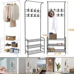 🧿Brand Unbranded
🧿Type Multipurpose Clothes Shoes Rack
🧿Style Modern
🧿Features Hanging, Standalone, With Shelf
🧿Material Steel
🧿Colour White

PAYPAL payment is available also.