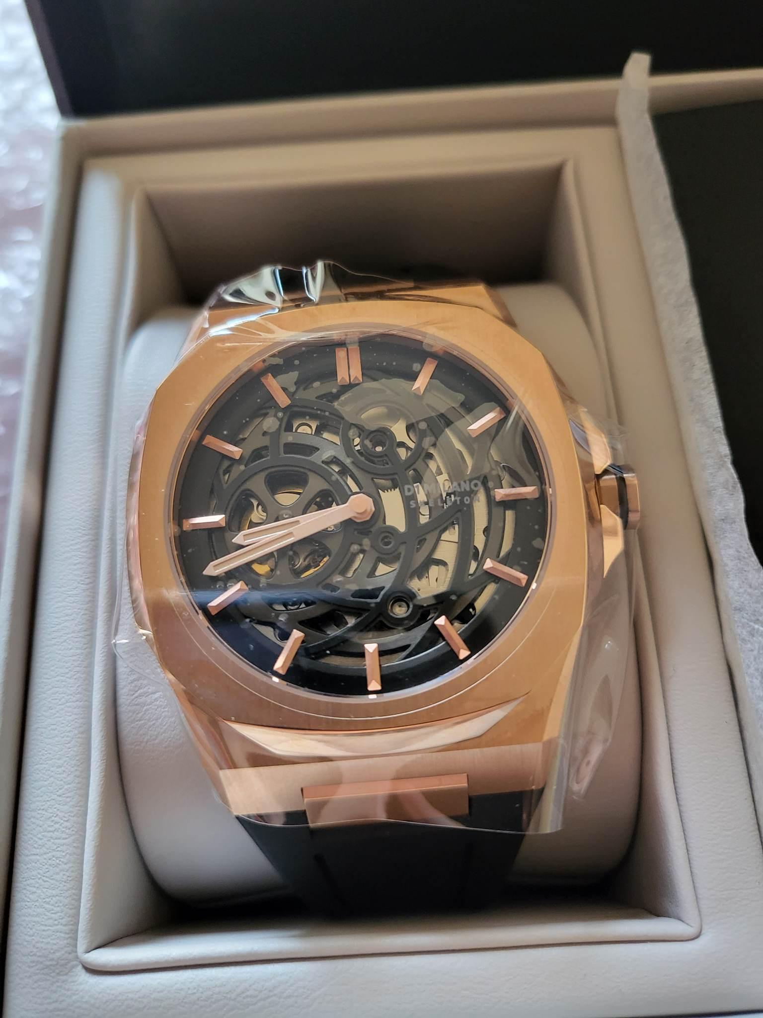 D1 Milano Skeleton Automatic Rose Gold Watch in SW1A Westminster for £ ...