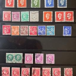 Hundreds of French old stamps. Many more than on the photos as there is a limit of 5 photos.
I have a vast collection of stamps from 1930-70s. Historic stamps from all over the world. All countries and territories. Please let me know if you are interested and I will send you the photos.