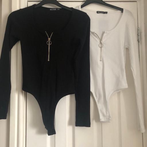 Buy & Sell Gloucestershire South Gloucestershire - Photos for 2 Ladies long sleeve zip front bodysuit top 8