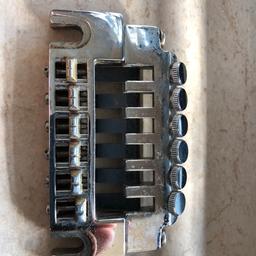 RARE Schaller 456 bridge in chrome.
Only what is pictured is included (1x Schaller 456 bridge) nothing else. As used by Toni Iommi on his Oldboy guitar.
Some slight cosmetic marks but nothing of any serious to note.
£200 delivered ONO.