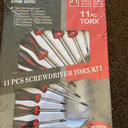 11 piece set Torx screwdrivers new sealed
