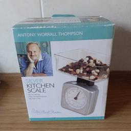 Antony Worral Thompson silver kitchen scale. collection only