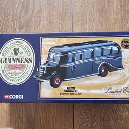 A VERY RARE MODEL from Corgi of a Bedford OB Coach in the ever popular livery of Guinness with the destination board reading ‘Excursion.’ A Limited Edition of just 4000 Worldwide. A HIGHLY SOUGHT AFTER MODEL. WITH CERTIFICATE OF AUTHENTICITY.