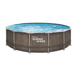 Brand new in box

Filter Pump
SureStep™ Ladder
Cover
Maintenance kit
Ground cloth
C-type filter cartridge
Repair patch
Features
14ft Pool with mosaic print
Provides hours of fun in the sun
Filter pump helps keep the water clean
Ladder to help you climb in
Durable cover