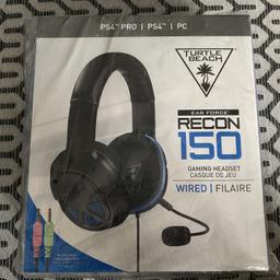 Brand New And Sealed Turtle Beach Recon 150 Headset

Works on:
PS4 
PS5 
XBOX ONE / ONE S / ONE X
XBOX SERIES S/X 
PC
Nintendo Switch
Tablets

No postage or delivery on this item.
Collection from Wollaston DY8.
Smoke free, pet free home