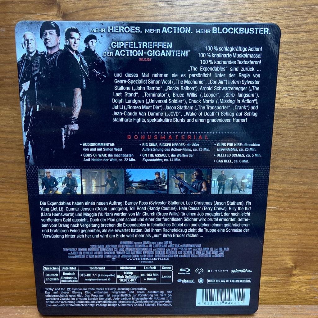 Expandables Bluray Steelbook
