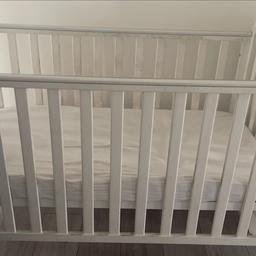 Good condition baby cot from mother care with mattress
