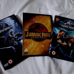 Jurassic Park 1-5 DVDS. 

In good used condition. 

Collection from TW13 or post at extra cost 

From a smoke and pet free home 

£5