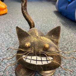 For sale, fun metal cat ornament. Great condition from smoke and pet free home. Collection only